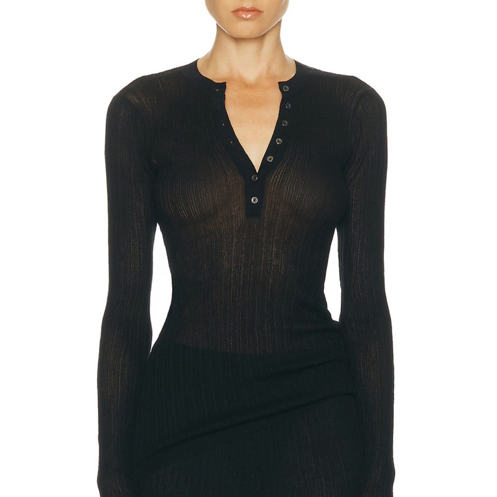 SKIMS Sheer Knit long sleeve